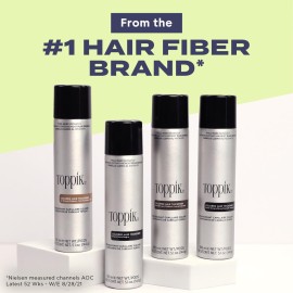 Toppik Colored Hair Thickener, 5.1 OZ Dark Brown Hair Spray Can for Thinning Hair, Hair Spray for Root Touch Up and Hair Thickening Toppik Colored Hair Thickener, 5.1 OZ Dark Brown Hair Spray Can for Thinning Hair, Hair Spray for Root Touch Up and Hair Thickening