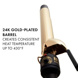HOT TOOLS Pro Artist 24K Gold Extra Long Curling Iron/Wand | Long Lasting Defined Curls, (1-1/4 in) HOT TOOLS Pro Artist 24K Gold Extra Long Curling Iron/Wand | Long Lasting Defined Curls, (1-1/4 in)