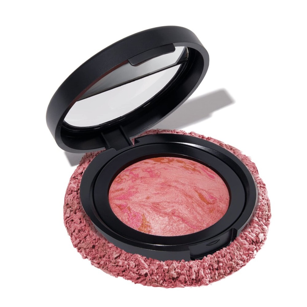 LAURA GELLER NEW YORK Baked Blush-n-Brighten Marbleized Blush for Cheeks - Pink Buttercream - Natural Finish - Buildable Color LAURA GELLER NEW YORK Baked Blush-n-Brighten Marbleized Blush for Cheeks - Pink Buttercream - Natural Finish - Buildable Color