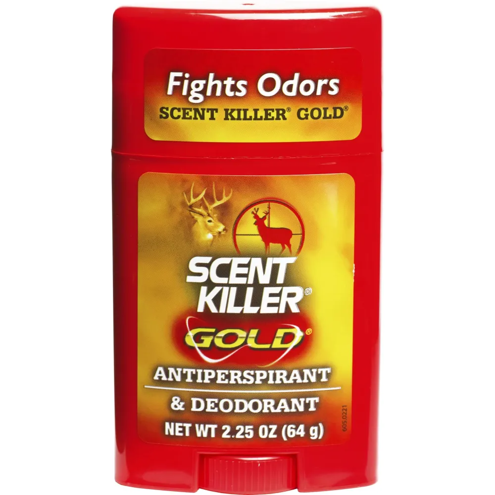 Scent Killer Gold Unscented Deodorant and Antiperspirant for Hunting Scent Control Scent Killer Gold Unscented Deodorant and Antiperspirant for Hunting Scent Control