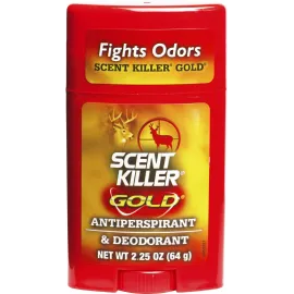 Scent Killer Gold Unscented Deodorant and Antiperspirant for Hunting Scent Control