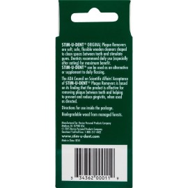Stim-U-Dent Plaque Removers 24 Packs of 25 Picks/Pack (600 Picks) - Mint Flavor Stim-U-Dent Plaque Removers 24 Packs of 25 Picks/Pack (600 Picks) - Mint Flavor