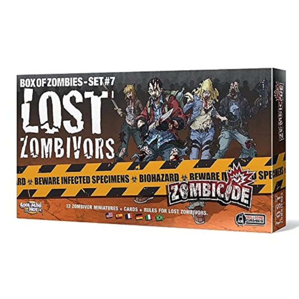 Zombicide: Box of Zombies - Set 7: Lost Zombivors - Add a Thrilling Twist to Your Rue Morgue Adventures! Cooperative Strategy Game, Ages 14+, 1-6 Players, 1 Hour Playtime, Made by CMON