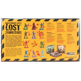 Zombicide: Box of Zombies - Set 7: Lost Zombivors - Add a Thrilling Twist to Your Rue Morgue Adventures! Cooperative Strategy Game, Ages 14+, 1-6 Players, 1 Hour Playtime, Made by CMON