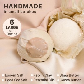 Bath Bombs Gift Set, USA Made with Organic & Natural Ingredients, Mothers Day Gifts, Relaxing Spa Gifts for Women & Men