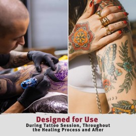 Hustle Butter Deluxe - Tattoo Butter for Before, During, and After the Tattoo Process - Lubricates and Moisturizes - 100% Vegan Replacement for Petroleum-Based Products - 1 oz Hustle Butter Deluxe - Tattoo Butter for Before, During, and After the Tattoo Process - Lubricates and Moisturizes - 100% Vegan Replacement for Petroleum-Based Products - 1 oz