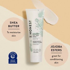 The Honest Company Hydrating Face + Body Lotion | Fast Absorbing, Naturally Derived, Hypoallergenic | Fragrance Free Sensitive, 8.5 fl oz The Honest Company Hydrating Face + Body Lotion | Fast Absorbing, Naturally Derived, Hypoallergenic | Fragrance Free Sensitive, 8.5 fl oz