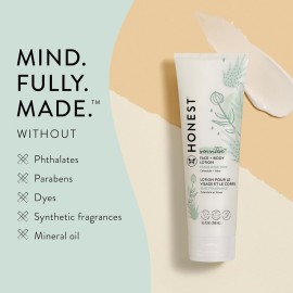 The Honest Company Hydrating Face + Body Lotion | Fast Absorbing, Naturally Derived, Hypoallergenic | Fragrance Free Sensitive, 8.5 fl oz The Honest Company Hydrating Face + Body Lotion | Fast Absorbing, Naturally Derived, Hypoallergenic | Fragrance Free Sensitive, 8.5 fl oz