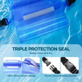 Waterproof Bag for Beach, Sandproof Fanny Packs for Women, Waterproof Pouch for Phone Passport Purse, Floating Dry Bags for Cruise Travel Water Park Boating Fishing Diving Surfing Kayaking Accessories Waterproof Bag for Beach, Sandproof Fanny Packs for Women, Waterproof Pouch for Phone Passport Purse, Floating Dry Bags for Cruise Travel Water Park Boating Fishing Diving Surfing Kayaking Accessories