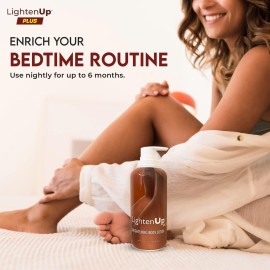 OMIC Lighten-Up Skin Brightening Lotion - 13.5 Fl oz / 400ml - Moisturizing, Hydrating Body Lotion for Body, Knees, Elbows, Hands, Underarms, with Jamaican Castor Oil and Shea Butter