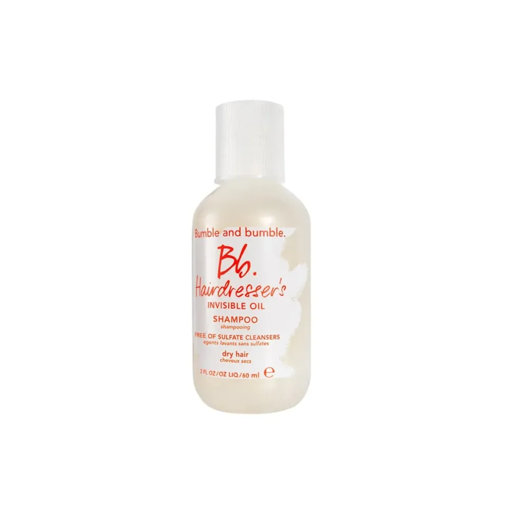 Bumble and bumble. Hairdresser\'s Invisible Oil Hydrating Shampoo | Hydrating, Anti Frizz, Softening, Color Safe | Curly, Wavy, Straight | With Argan Oil, Coconut Oil + Grapeseed Oil, Mini, 2 Fl Oz Bumble and bumble. Hairdresser\'s Invisible Oil Hydrating Shampoo | Hydrating, Anti Frizz, Softening, Color Safe | Curly, Wavy, Straight | With Argan Oil, Coconut Oil + Grapeseed Oil, Mini, 2 Fl Oz