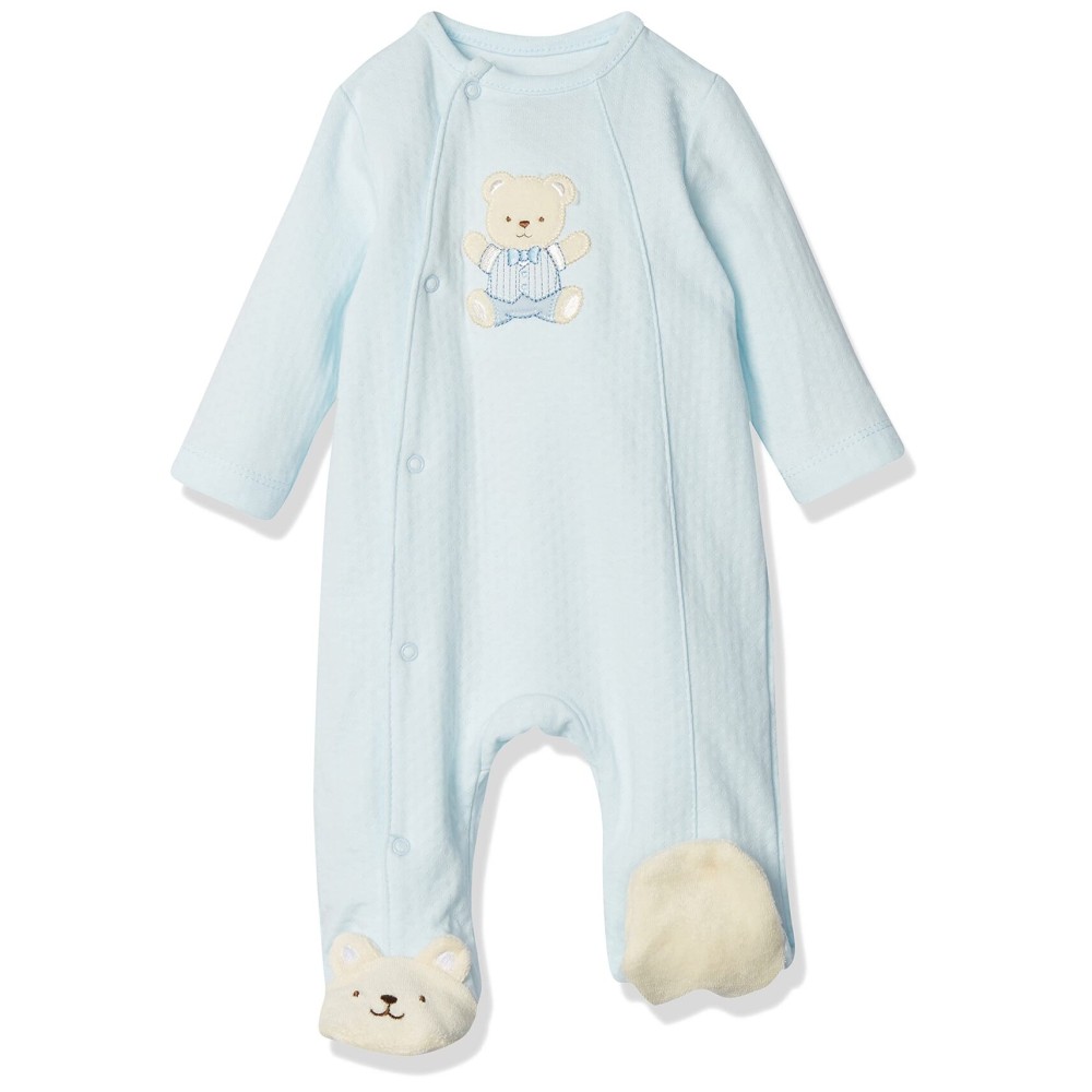 Little Me Baby-Boys Cute Bear Footie, Light Blue, Newborn Little Me Baby-Boys Cute Bear Footie, Light Blue, Newborn