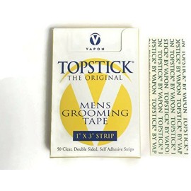 Vapon Topstick 1 X 3 Straight Strips, T150, 50 Pieces for Hairpieces and Wigs