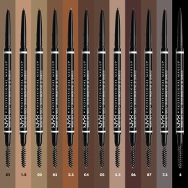 NYX PROFESSIONAL MAKEUP Micro Brow Pencil, Precise Eyebrow Pencil - Black NYX PROFESSIONAL MAKEUP Micro Brow Pencil, Precise Eyebrow Pencil - Black