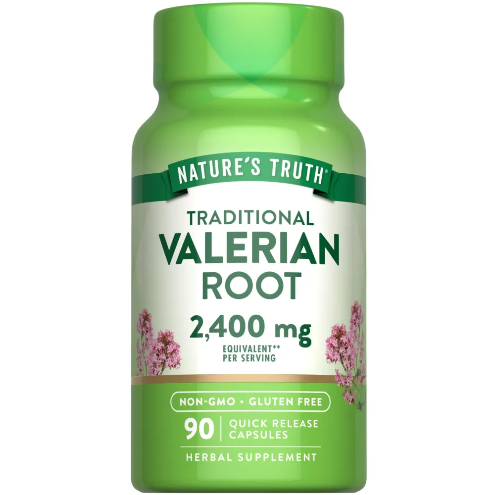 Nature\'s Truth Valerian Root Capsules | 2400mg | 90 Count | Non-GMO & Gluten Free Supplement Nature\'s Truth Valerian Root Capsules | 2400mg | 90 Count | Non-GMO & Gluten Free Supplement