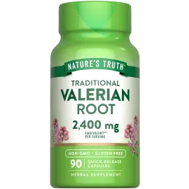 Nature\'s Truth Valerian Root Capsules | 2400mg | 90 Count | Non-GMO & Gluten Free Supplement