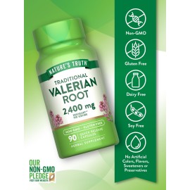Nature\'s Truth Valerian Root Capsules | 2400mg | 90 Count | Non-GMO & Gluten Free Supplement Nature\'s Truth Valerian Root Capsules | 2400mg | 90 Count | Non-GMO & Gluten Free Supplement