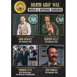 THE VINTAGE GROOMING CO. Mustache Wax Death Grip Extra Strong Hold Moustache Wax