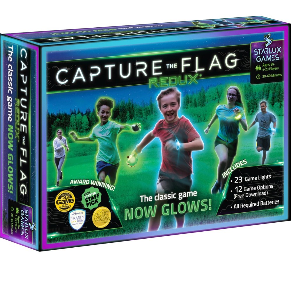 Redux: The Original Glow in The Dark Capture The Flag Game | Ages 8+ | Outdoor Games for Kids and Teens | Glow in the Dark Games | Sports Gifts for Boys | Alternative to Laser Tag Guns & Flag Football Redux: The Original Glow in The Dark Capture The Flag Game | Ages 8+ | Outdoor Games for Kids and Teens | Glow in the Dark Games | Sports Gifts for Boys | Alternative to Laser Tag Guns & Flag Football