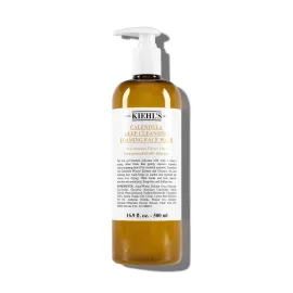 Kiehl\'s Calendula Deep Cleansing Face Wash, Balances Skin While Gently Removing Impurities, Soothing and Refreshing, Boosts Moisture Barrier for Soft-Feeling Skin, Paraben + Sulfate Free - 16.9 fl oz
