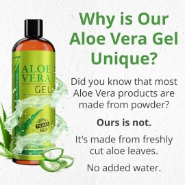 Seven Minerals Organic Aloe Vera Gel from freshly cut 100% Pure Aloe - Big 12oz - HighestQuality, Texas grown, Vegan, Unscented - For Face, Skin, Hair, Sunburn relief Seven Minerals Organic Aloe Vera Gel from freshly cut 100% Pure Aloe - Big 12oz - HighestQuality, Texas grown, Vegan, Unscented - For Face, Skin, Hair, Sunburn relief