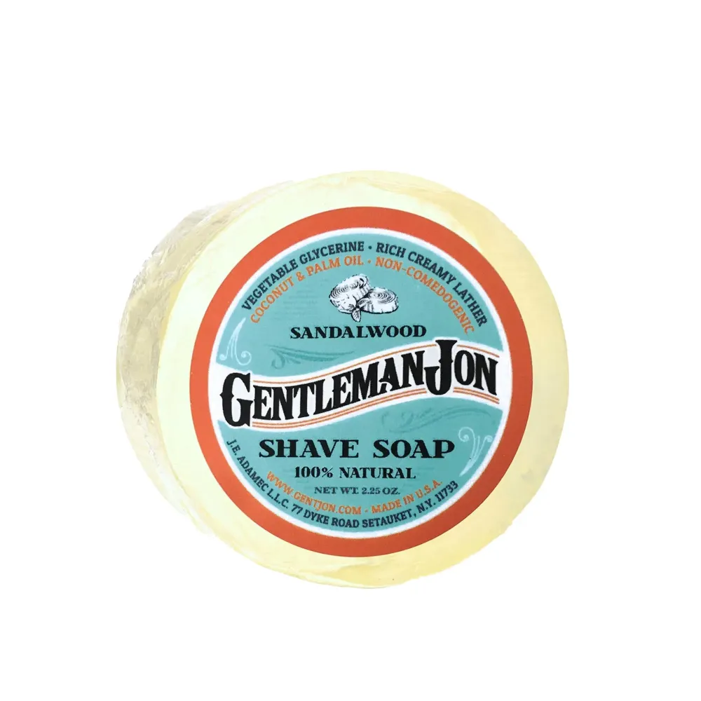 Gentleman Jon Sandalwood Shaving Soap for Men - Creates the Perfect Lather - Ideal for Smooth Shaves - Moisturizes and Protects - Elevate Your Grooming with this Classic Shave Essential (2.25 oz) Gentleman Jon Sandalwood Shaving Soap for Men - Creates the Perfect Lather - Ideal for Smooth Shaves - Moisturizes and Protects - Elevate Your Grooming with this Classic Shave Essential (2.25 oz)
