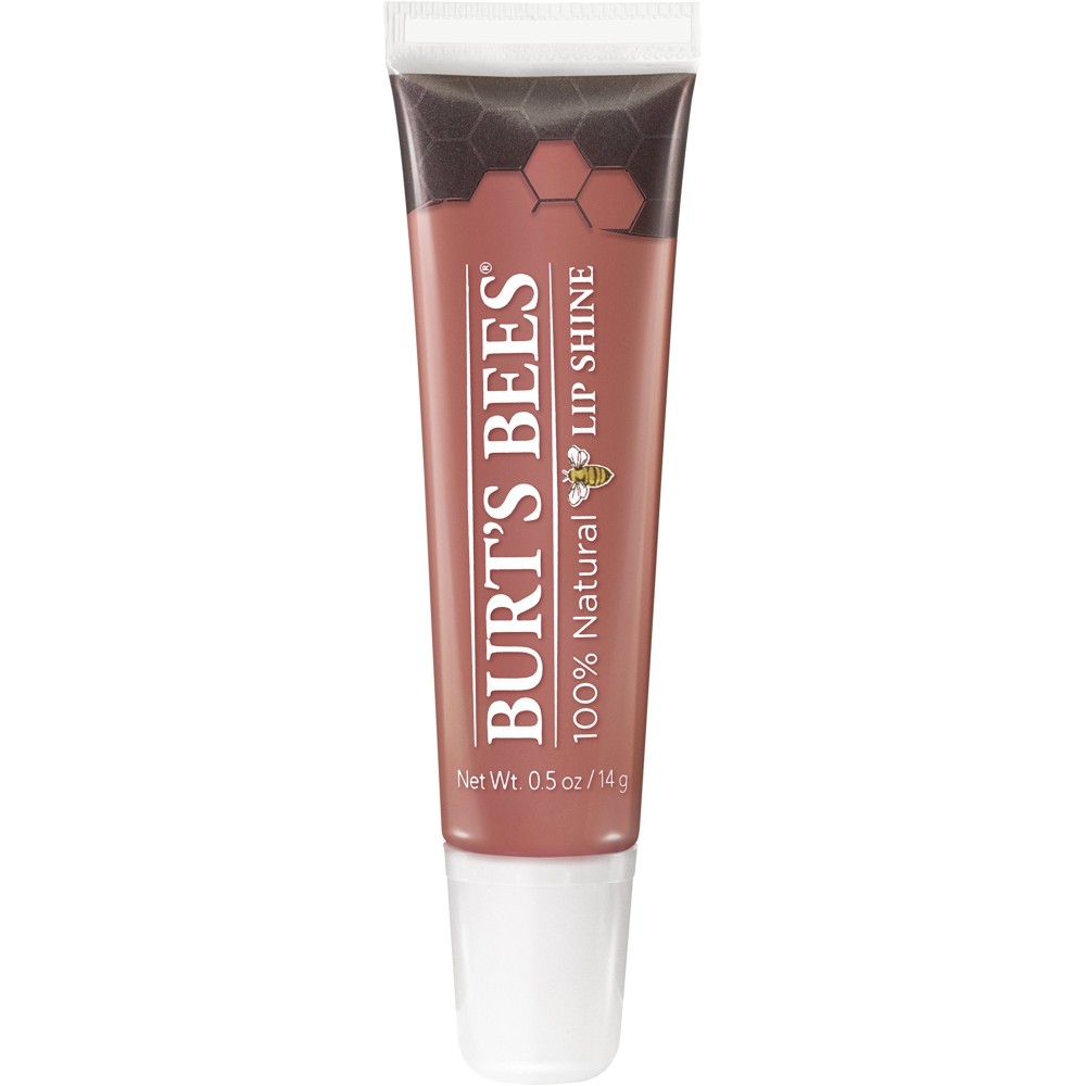 Burt\'s Bees 100% Natural Moisturizing Lip Shine, Peachy - 1 Tube
