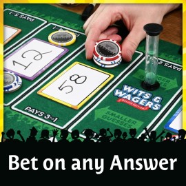 Wits & Wagers Deluxe Board Game by North Star Games - Award Winning Trivia Game - 4+ Players - Ultimate Party Game for Family, Teens and Adults. Wits & Wagers Deluxe Board Game by North Star Games - Award Winning Trivia Game - 4+ Players - Ultimate Party Game for Family, Teens and Adults.