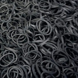 Amelia Beauty | 500 Count 1/2 Rubber Bands | Premium US Made Rubber Hair Ties | Ideal for Ponytails, Braids & Beards | Strong All Day Hold | Convenient Re-closable Container | Black Amelia Beauty | 500 Count 1/2 Rubber Bands | Premium US Made Rubber Hair Ties | Ideal for Ponytails, Braids & Beards | Strong All Day Hold | Convenient Re-closable Container | Black