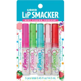 Lip Smacker Liquid Lip Gloss Friendship Pack, 5 Count