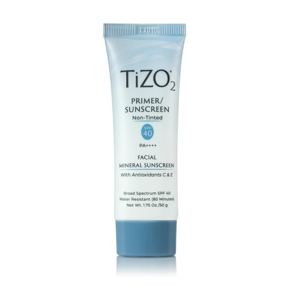 TiZO2 Facial Mineral Sunscreen and Primer, Non-tinted Broad Spectrum SPF 40 with Antioxidants, Sheer matte finish, Fragrance-Free, Oil-Free, Dermatologist-recommended, PA++++ 1.75 oz TiZO2 Facial Mineral Sunscreen and Primer, Non-tinted Broad Spectrum SPF 40 with Antioxidants, Sheer matte finish, Fragrance-Free, Oil-Free, Dermatologist-recommended, PA++++ 1.75 oz