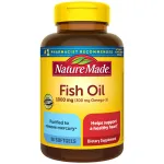 Nature Made Fish Oil Omega 3 Supplements, 1000 mg Softgels, Omega 3 Fish Oil for Healthy Heart Support, 90 Softgels, 45 Day Supply