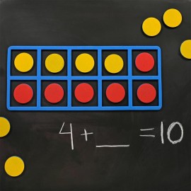 LEARNING ADVANTAGE Giant Magnetic Foam Ten Frames | Early Math Manipulative | 2 Frames with 20 Disks | Teach Number Concepts, Addition and Subtraction LEARNING ADVANTAGE Giant Magnetic Foam Ten Frames | Early Math Manipulative | 2 Frames with 20 Disks | Teach Number Concepts, Addition and Subtraction