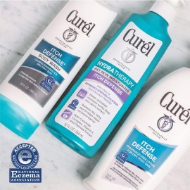 Curel Itch Defense Calming Daily Cleanser, Body Wash, Soap-free Formula, for Dry, Itchy Skin, with Hydrating Jojoba and Olive Oil, 10 Oz Curel Itch Defense Calming Daily Cleanser, Body Wash, Soap-free Formula, for Dry, Itchy Skin, with Hydrating Jojoba and Olive Oil, 10 Oz