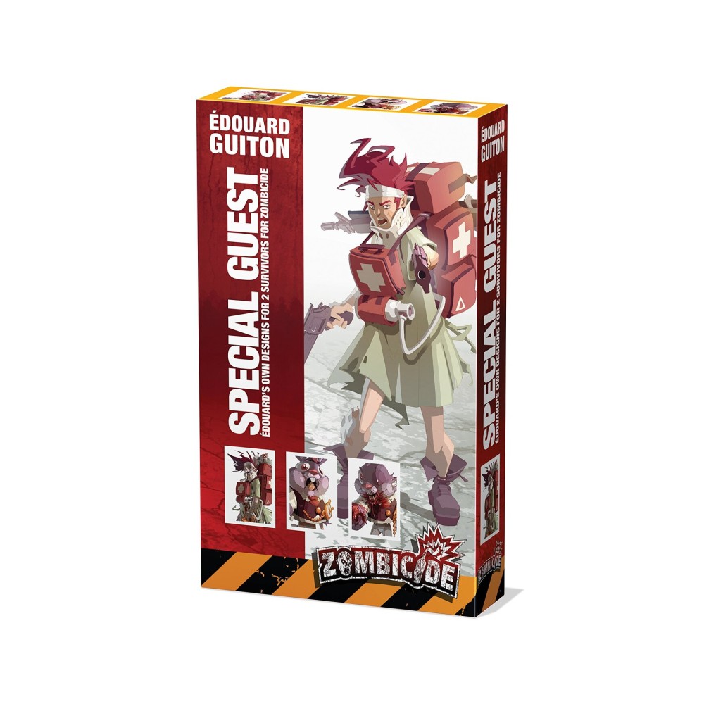CMON Zombicide Edouard Guiton Special Guest Box - Unleash 2 Exceptional Survivors & Their Zombivor Counterparts! Cooperative Tabletop Miniatures Game, Ages 14+, 1-6 Players, 1 Hr Playtime, Made CMON Zombicide Edouard Guiton Special Guest Box - Unleash 2 Exceptional Survivors & Their Zombivor Counterparts! Cooperative Tabletop Miniatures Game, Ages 14+, 1-6 Players, 1 Hr Playtime, Made