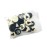 Sondergut Travel Chess Replacement Pieces - 32 Count- Flat Travel Size 2 CM Checkers Chessmen, Melamine Stones - One Side Blank for Checkers- for Travel Games, Standard Game Boards, Etc
