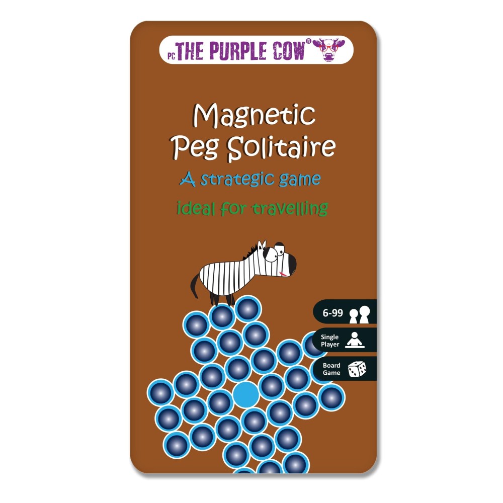 The Purple Cow Magnetic Peg Solitaire Puzzle Game for Kids. Handheld Game. Reduced Screen time! Big TIME !. The Purple Cow Magnetic Peg Solitaire Puzzle Game for Kids. Handheld Game. Reduced Screen time! Big TIME !.