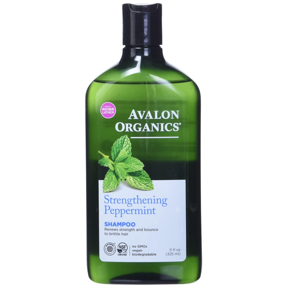 Avalon Organics Shampoo, Strengthening Peppermint, 11 Oz Avalon Organics Shampoo, Strengthening Peppermint, 11 Oz
