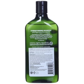 Avalon Organics Shampoo, Strengthening Peppermint, 11 Oz Avalon Organics Shampoo, Strengthening Peppermint, 11 Oz