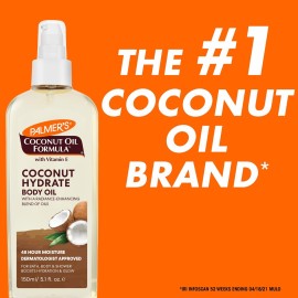 Palmer\'s Coconut Oil Formula Body Oil, Body Moisturizer with Green Coffee Extract, Bath Oil for Dry Skin, 5.1 Ounces (Spray Cap) Palmer\'s Coconut Oil Formula Body Oil, Body Moisturizer with Green Coffee Extract, Bath Oil for Dry Skin, 5.1 Ounces (Spray Cap)
