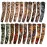 HOVEOX 20pcs Temporary Tattoo Arm Sleeves Arts Fake Slip on Arm Sunscreen Sleeves Body Art Stockings Protector -Designs Tribal, Tiger, Dragon, Skull, and Etc Unisex Stretchable Cosplay Accessories