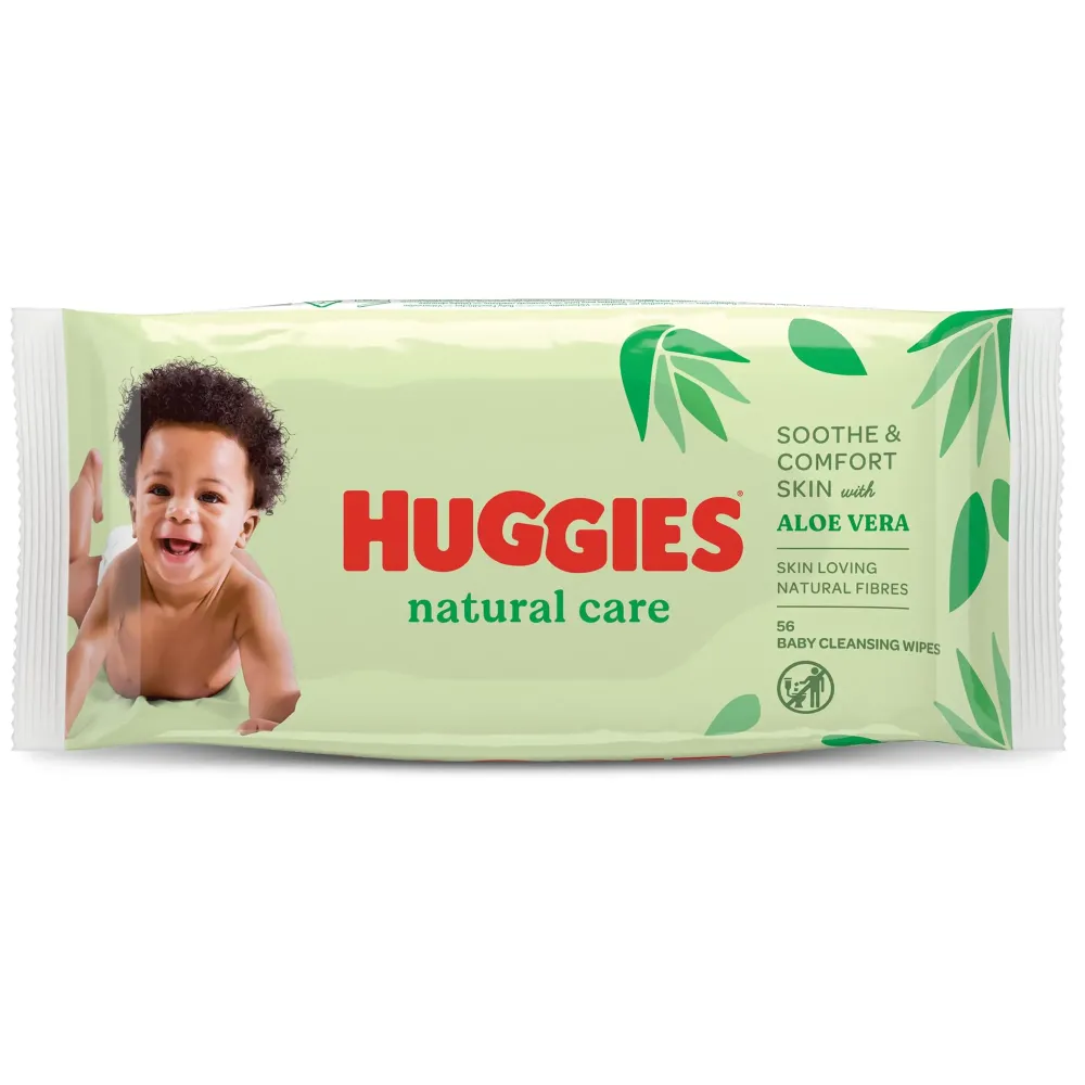 Baby Wipes Natural Care with Aloe Vera Huggies Wipes 56 Pc Kids Baby Wipes Natural Care with Aloe Vera Huggies Wipes 56 Pc Kids