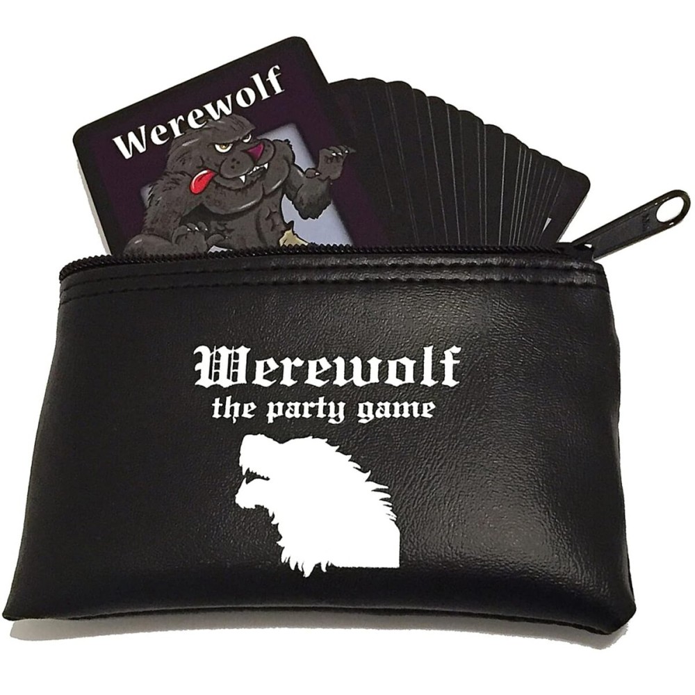 Apostrophe Games Werewolf The Party Game - 42 Role Cards, for 7 to 30 Players - Halloween Game Night, for Adults and Teens - Interactive Board Game