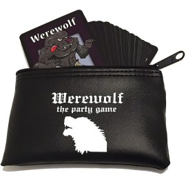 Apostrophe Games Werewolf The Party Game - 42 Role Cards, for 7 to 30 Players - Halloween Game Night, for Adults and Teens - Interactive Board Game