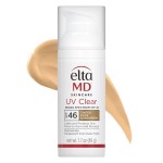 EltaMD UV Clear Tinted Sunscreen for Face, SPF 46 with Zinc Oxide, Oil-Free, Dermatologist Recommended, For Acne-Prone Sensitive Skin, 1.7 oz
