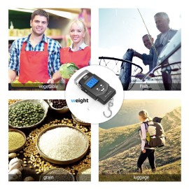 Dr.meter Fish Scale Luggage Scale - PS01 110lb/50kg Backlit LCD Display Digital Scale with Built-in Measuring Tape - Fishing Scale with 2 AAA Batteries, Pocket Size - Fishing Gifts for Men Dr.meter Fish Scale Luggage Scale - PS01 110lb/50kg Backlit LCD Display Digital Scale with Built-in Measuring Tape - Fishing Scale with 2 AAA Batteries, Pocket Size - Fishing Gifts for Men