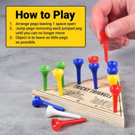 U.S. Toy Tricky Triangle Game - Travel Games, Assorted, MU845 U.S. Toy Tricky Triangle Game - Travel Games, Assorted, MU845