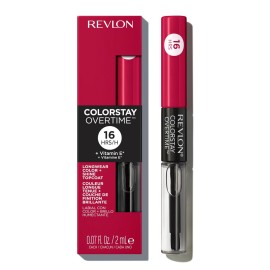 Revlon Liquid Lipstick with Clear Lip Gloss, ColorStay Overtime Lipcolor, Dual Ended with Vitamin E, 480 Unending Red, 0.07 Fl Oz Revlon Liquid Lipstick with Clear Lip Gloss, ColorStay Overtime Lipcolor, Dual Ended with Vitamin E, 480 Unending Red, 0.07 Fl Oz
