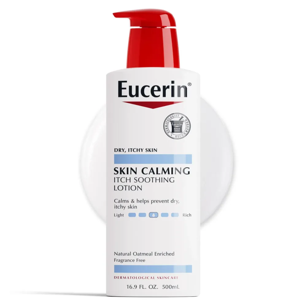 Eucerin Skin Calming Lotion - Full Body Lotion for Dry, Itchy Skin, Natural Oatmeal Enriched - 16.9 fl. oz Pump Bottle Eucerin Skin Calming Lotion - Full Body Lotion for Dry, Itchy Skin, Natural Oatmeal Enriched - 16.9 fl. oz Pump Bottle