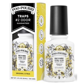 Poo-Pourri Before-You-Go Toilet Spray, Original Citrus, 2 Fl Oz - Lemon, Bergamot and Lemongrass
